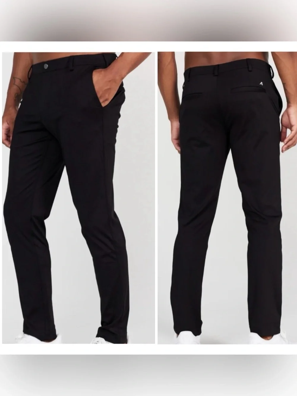 Redvanly Kent Pull On golf Pants NEW small Mens Black Performance Golf Stretch